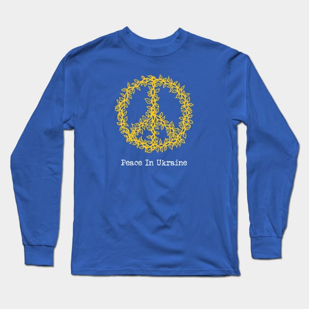Peace In Ukraine Long Sleeve T-Shirt by The Christian Left